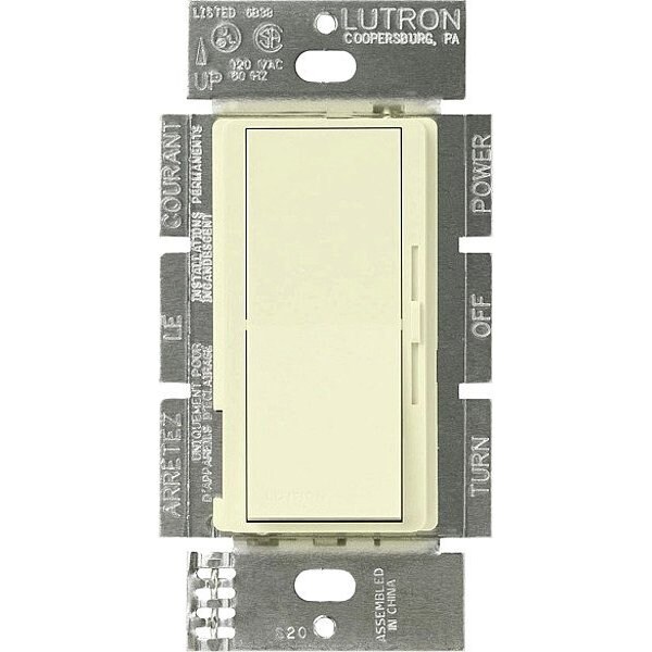 Lutron Lighting Dimmer Control, 120to277V, Almond DVSTV-AL - main