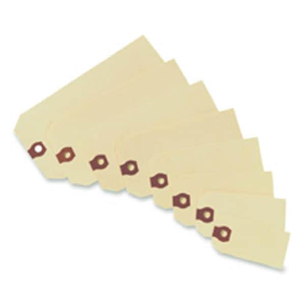 Workstationpro Consumer Products Shipping Tags- No 1- Plain- 2-.75in.x1-.38in.- Manila TH509853 - main