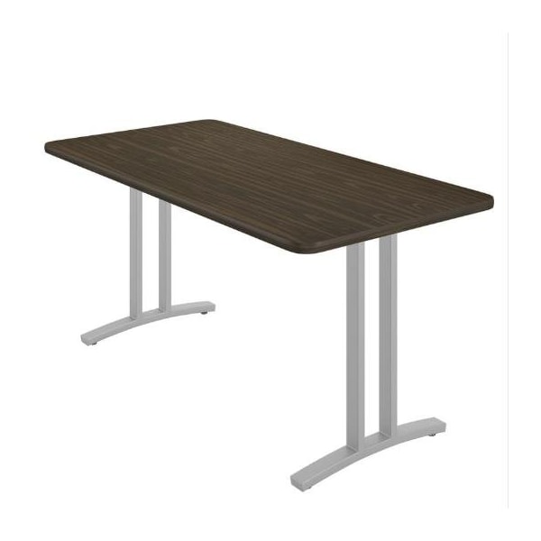 Correll Rectangle Modern Design Executive Table/Desk, 60 in W, Particleboard Top, Walnut CD3060R-01-14-01 - main