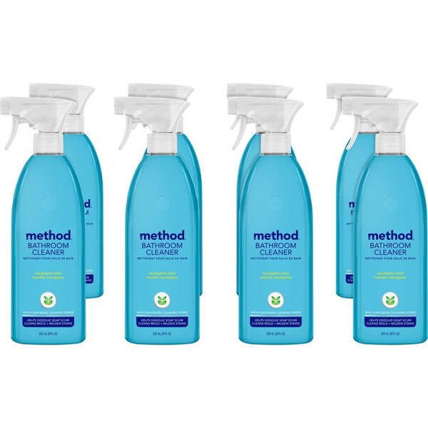 Method Bathroom Cleaner, Eucalyptus Mint, 28 fl oz, 8PK 00008 - main