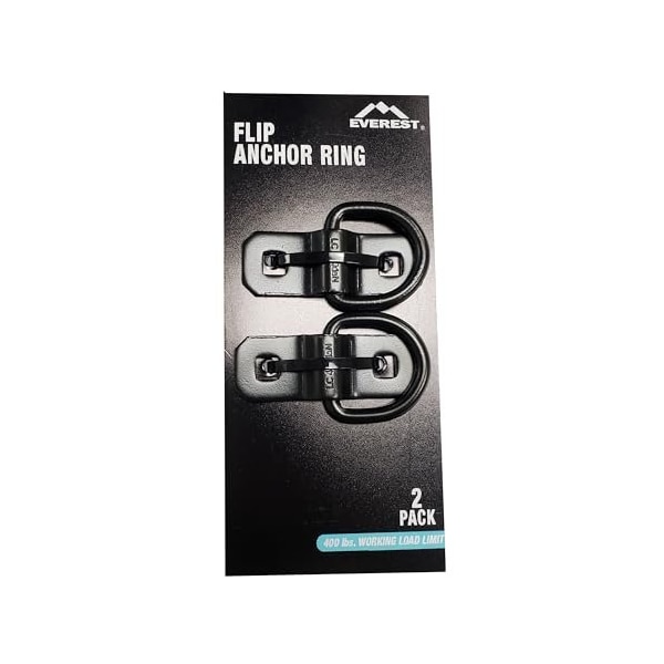 Everest Black Flip Anchor 400lbs WLL, 2PK AP212B - main