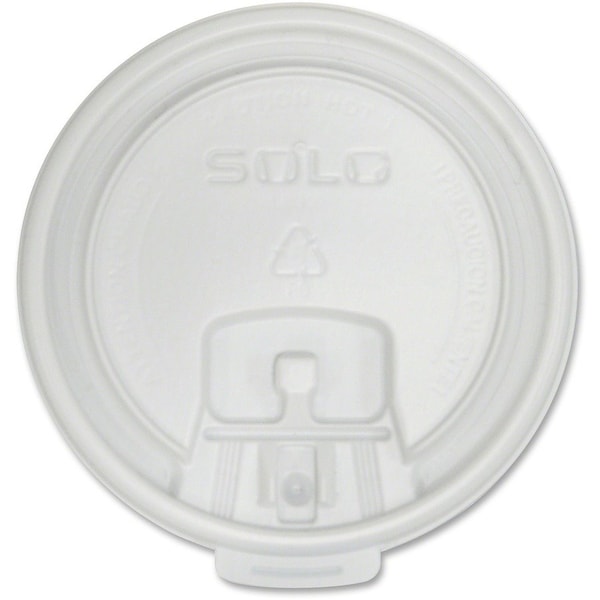 Solo Liftback & Lock Tab Cup Lids for Foam Cups, 10 oz, White, 1000/Carton LB3101 - main