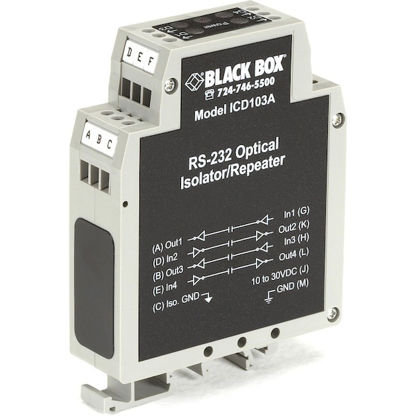 Black Box Black Box Networking Adapter, DIN Rail ICD103A - main