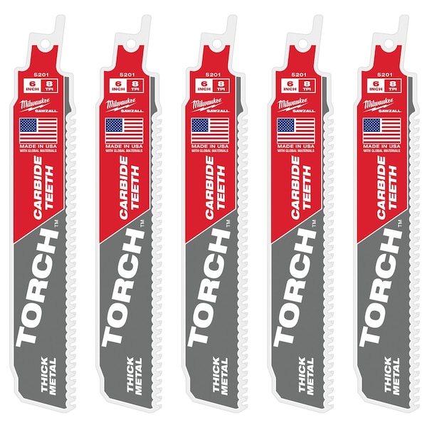 Milwaukee Tool The TORCH w/CARBIDE TEETH 7T 6L 5PK 48-00-5501 - main