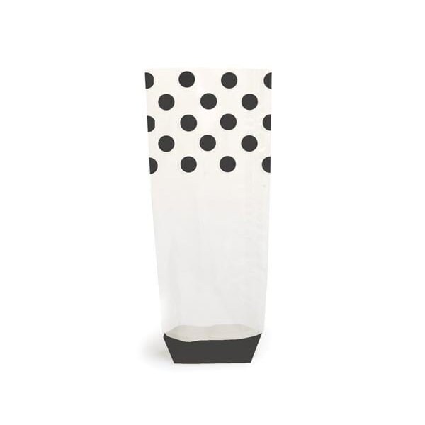 Nashville Wraps Black Polka Dots 1.4 mil Cello Bags, 3.5x2.25x12, 100PK 96233 - main