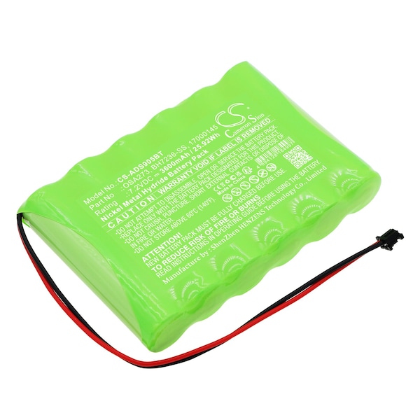 Ilc Adt 17000145 Replacement 7.2V 3.6AH Battery 17000145 BATTERY - main