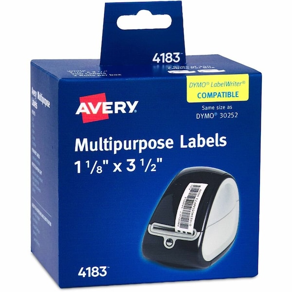 Avery Label, Therm, Add, Wht, 700Bx 10PK AVE04183 - main