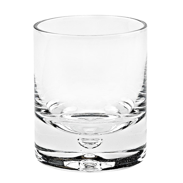 Homeroots Set of Four Clear Mouth Blown Crystal Old Fashion Glasses 375902 - main