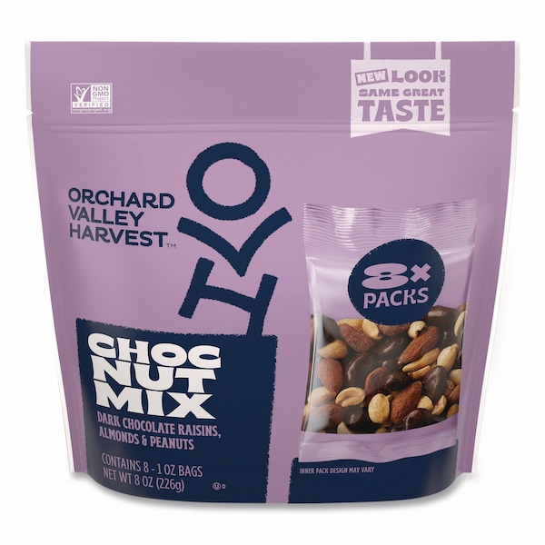 Orchard Valley Harvest Chocolate Raisin Nut Mix, 8 1 oz Bags JOH36636 - main