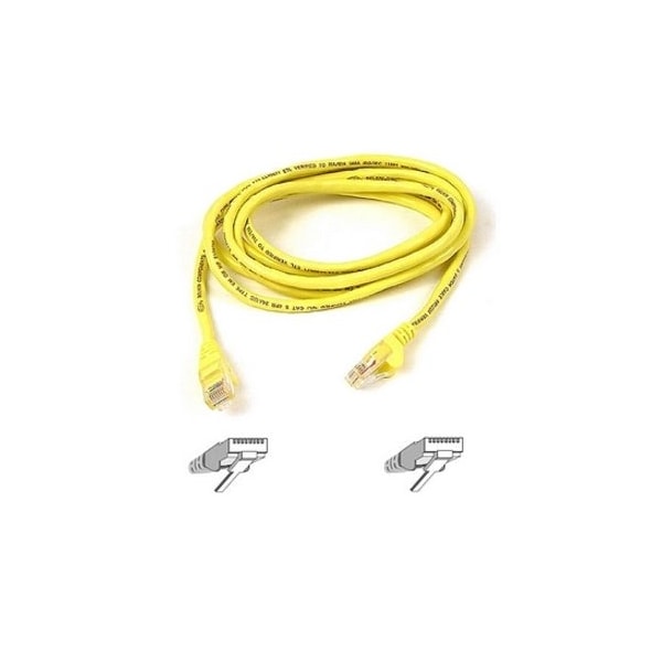 Belkin 6Ft Cat5E Snagless Patch Cable, Utp, Yellow Pvc Jacket, 24Awg, T568B, A3L791-06-YLW-S - main