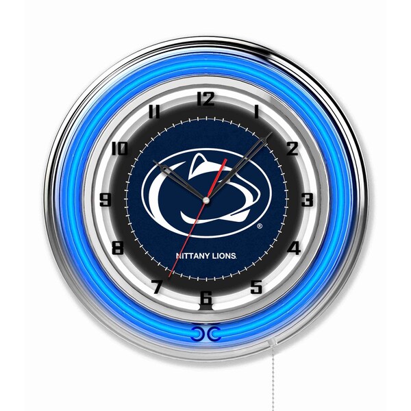 Holland Bar Stool Co Pennsylvania State University Double Neon 19" Clock (Penn State) Clk19PennSt - main