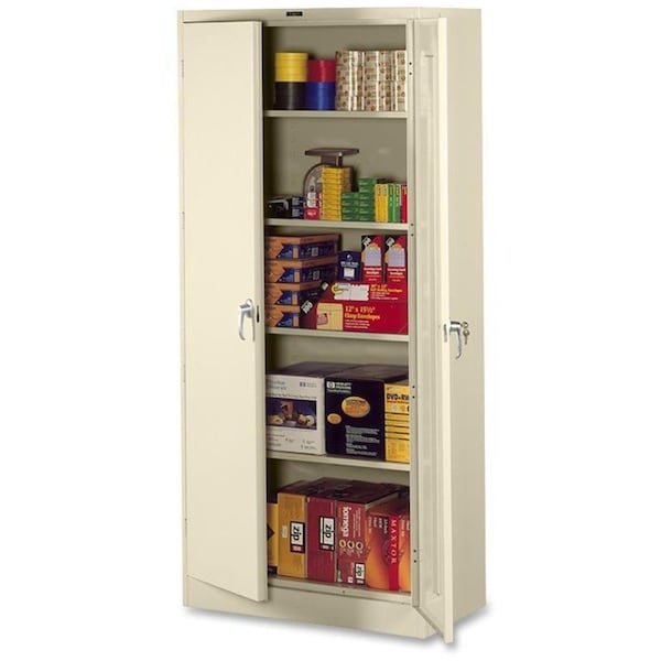 Tennsco Shelving Storage Cabinet, 78 in H, 36 in W, Champagne/Putty, 0 Drawers 7818PY - main