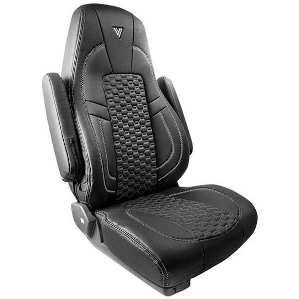 Ilc Repl. For Freightliner Cascadia 126 Year 2020 Faux Leather Seat Cover 33 In Wback Pocket Sleev WZ-ECXA-D - main