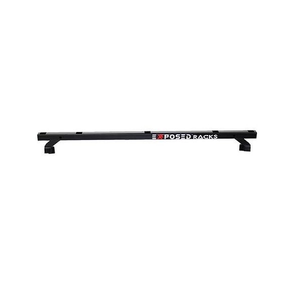 Exposed Rack 39875 Length With Square Holes Textured Black Single Rear Bar 8-00-9703-BK - main