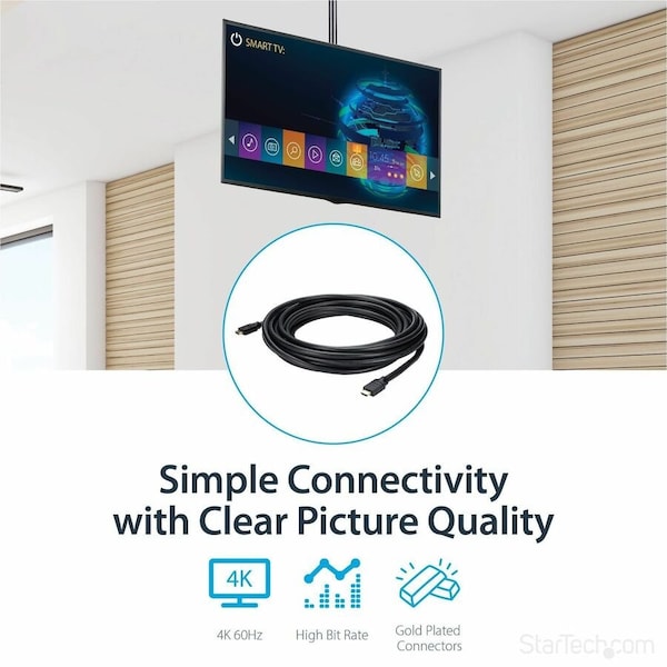 Startech.Com 35ft Plenum HDMI Cable w/ Ethernet 4K HDPMM35 - main