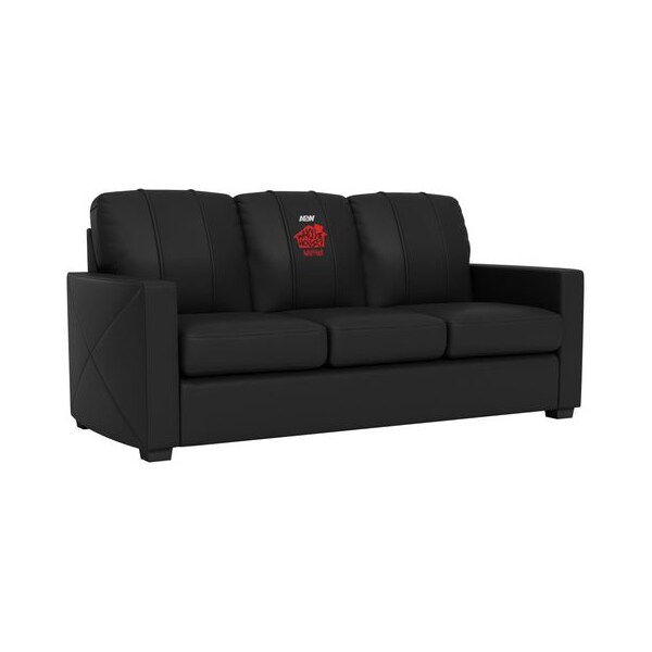 Dreamseat Silver Sofa with AEW Swerve Strickland Whose House Logo XZ7759001SOCDBK-PSAEW0016 - main