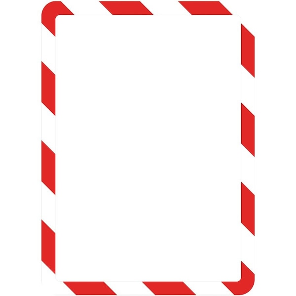 Tarifold Sign Holder, Red/White, Magnetic, PK2 P194943 - main
