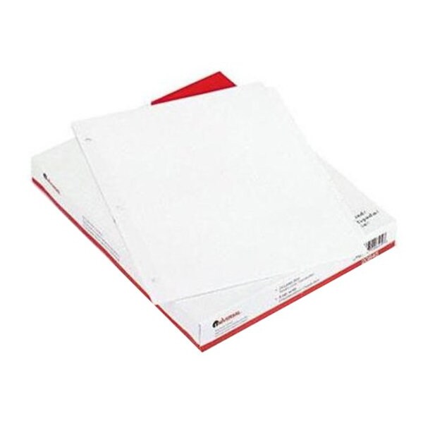 Universal Battery Universal 20845 Economy Tab Dividers Eight-Tab Letter White 24 Sets per Box 20845 - main