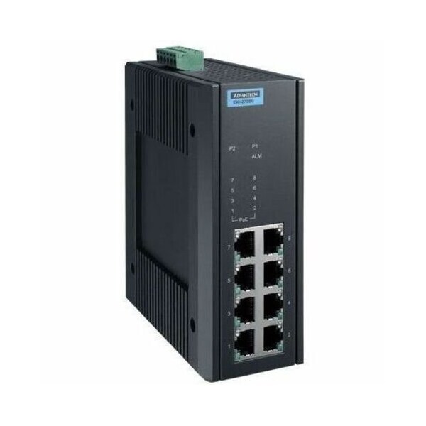 Advantech 8GE PoE Ind. Unmanaged Switch EKI-2708G-PI-A - main