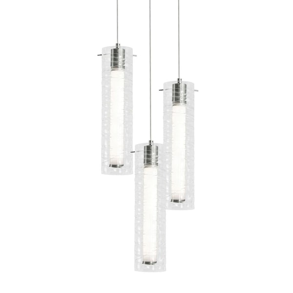 Afx Bari, 3 Light LED Round Pendant, Satin Nickel BRIP04LAJUDSNRND3 - main