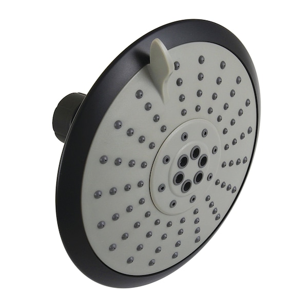 Kingston Brass 5" Round 5-Function ABS Shower Head, Matte Black KX250 - main