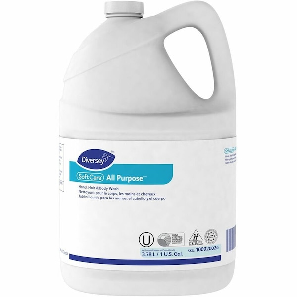 Soft Care 1 gal. Liquid 3-in-1 Body Wash, Hand Soap & Shampoo Jug 100920026 - main