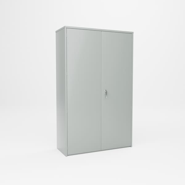Pucel Heavy Duty Storage Cabinet, 48 in W x 78 in H x 19 in D, 4 Adjustable Shelves, Gray HDSC-4878-19-4 - main
