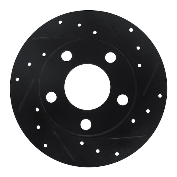 Dynamic Friction Co DFC Brake Rotor - Drilled and Slotted - Black 633-74014R - main