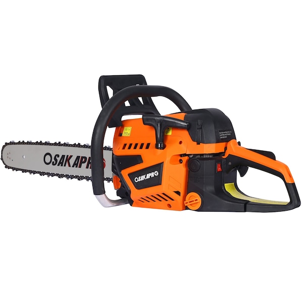 Wrightmaster 20-inch 52cc Gasoline Chainsaw for Wood Cutting, Tree Felling, and Firewood - 2-Cycle EPA Compliant ZR-W46542534 - main
