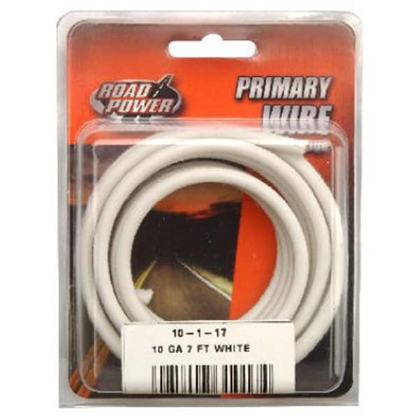 Southwire 55671933 7 ft. 10 Gauge Primary Wire White 115631 - main