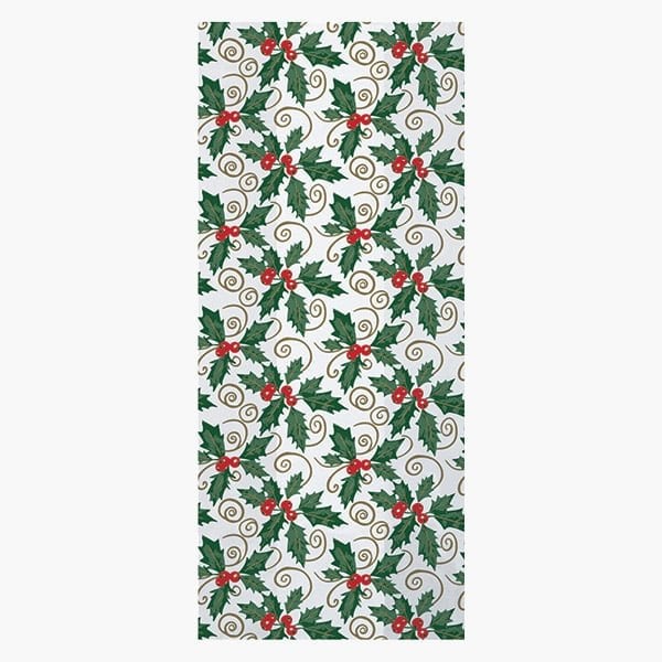 Nashville Wraps Holiday Holly Cello Bags, 4x2.5x9.5 in, 100PK C2BHH - main