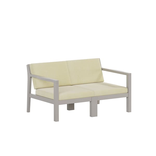 Polybird BREEZE DEEP SEAT LOVESEAT. LIGHT GRAY POLYBIRD P108-LG-CACA - main