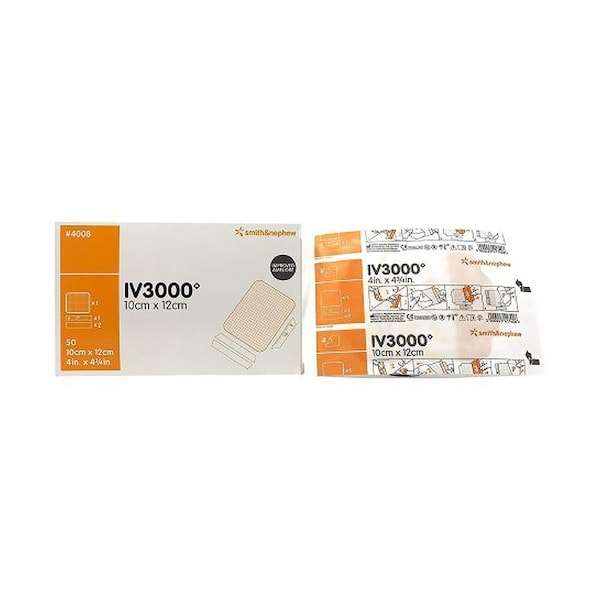 Iv3000 I.V. Dressing REATIC Film 4x4-3/8", Sterile, 66024008, 50PK 375140_BX - main