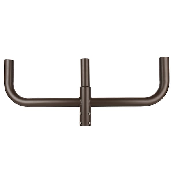 J&H Led 180-Degree Triple Bullhorn Tenon Adapter for Round Poles, 2-3/8 in. Slip Fitter for Area and JH-1TBH180-54C - main