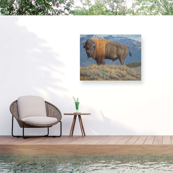 Trademark Fine Art Outdoor Canvas Art Jeff Hoff Sheer Power Wall Art for Patios, or Gardens GRL00550-OC2432WR - main