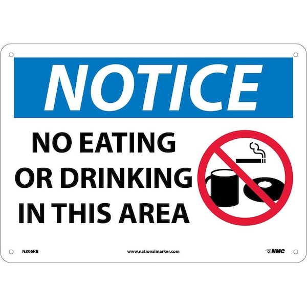 Nmc Notice No Eating Or Drinking In This Area Sign, N306RB N306RB - main