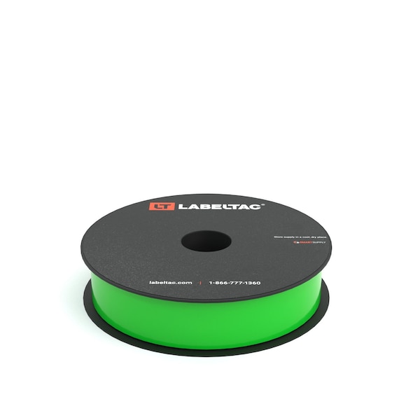 Labeltac LabelTac 4 and Pro Model High Performance 10-Year Vinyl Supply 1in x 150ft, Hi-Vis Green LT122HP - main