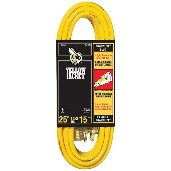 Yellow Jacket CORD EXTN YLWJKT14/3 25' 2886 - main