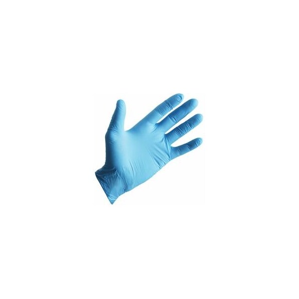 Remcoda Nitrile Exam Gloves - 5 mil Thickness - Small Size - Nitrile - Blue - Comfortable - For, 10PK MNIT103-S - main