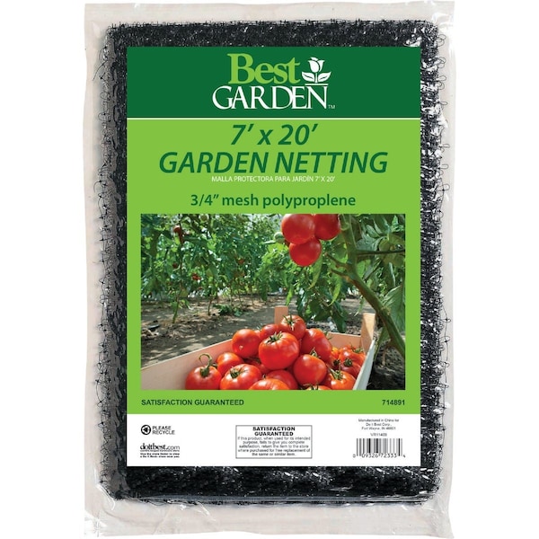 Best Garden 3/4'' Mesh 7 Ft. x 20 Ft. Protective Garden Netting 714891 - main
