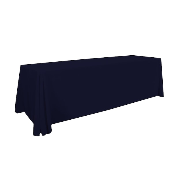 Showdown Displays Stain Resistant 3-Sided Throw 8 Ft - Navy 114126-NAVY - main