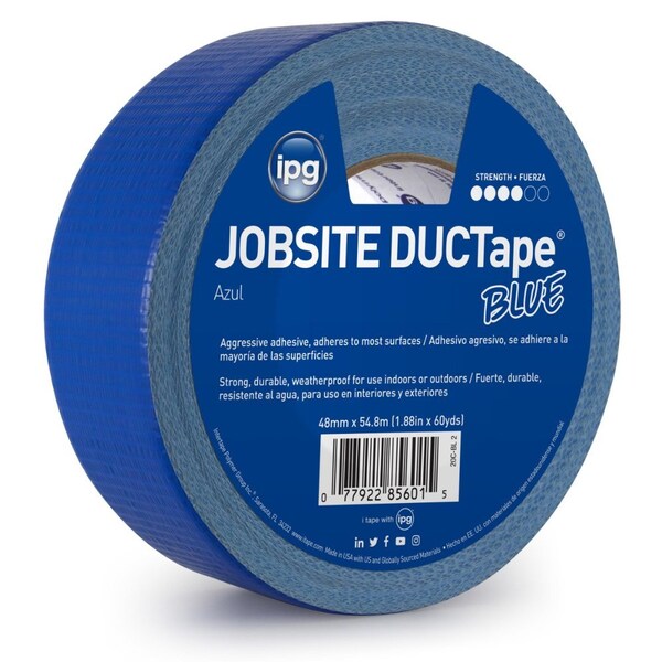 Intertape AC20 Colors Utility Grade Duct Tape, 54.8 m L x 48 mm W, 9 mil Thick, Natural rubber/Resin Adhesive 20C-BL 2 - main