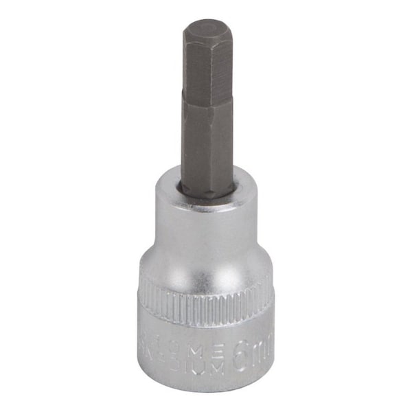 Vulcan Hex Bit Socket, Chrome, 6 mm, 3/8 in Drive, 1-7/8 in OAL 3506005320 - main