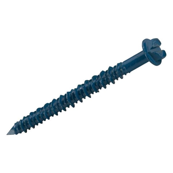 Hillman Tapper 1/4 in. D X 3-3/4 in. L Steel Hex Head Concrete Screw Anchor, 100PK 375298 - main