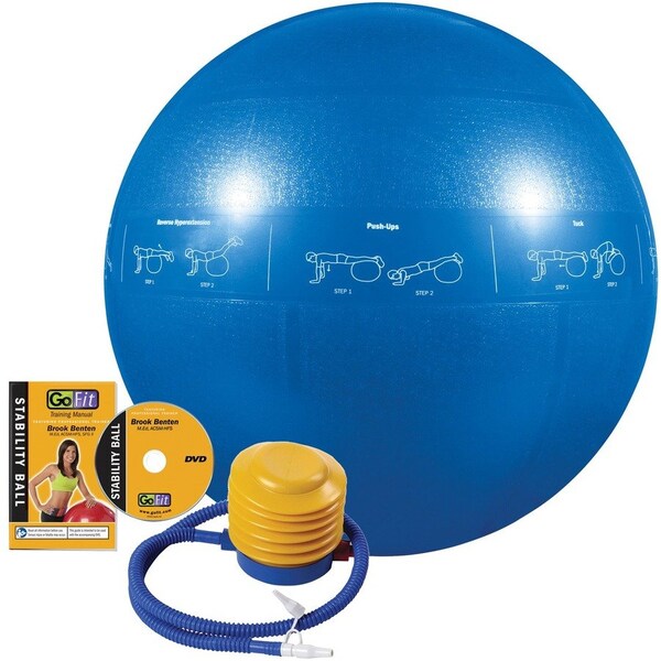 Gofit Professional Grade Core Stability Ball (55 cm; Blue) GF-55PRO - main