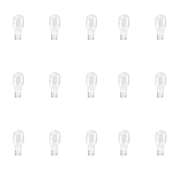 Bulbrite X2000 Xenon 18-Watt 12-Volt T5 Light Bulb with Wedge (WEDGE) Base, Clear, 2800K, 15PK 861051 - main