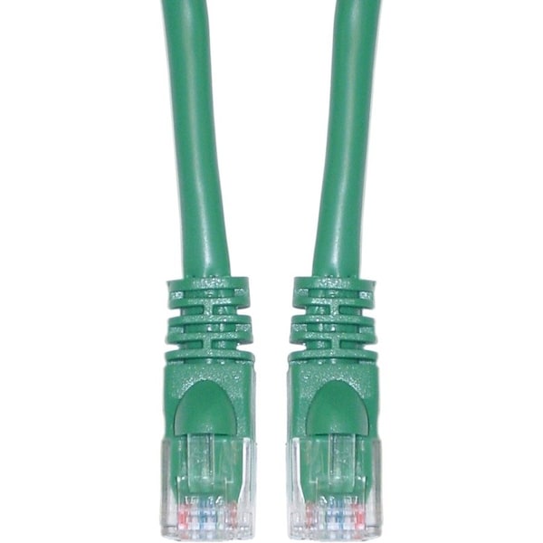 Cable Wholesale Cat6 Green Copper Ethernet Patch Cable, Snagless/Molded Boot, POE Compliant, 1.5 foot 10X8-05101.5 - main