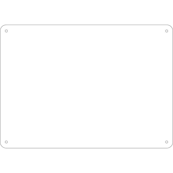 Nmc Signs, Blank, 10x14,040 Alum U1014AB - main