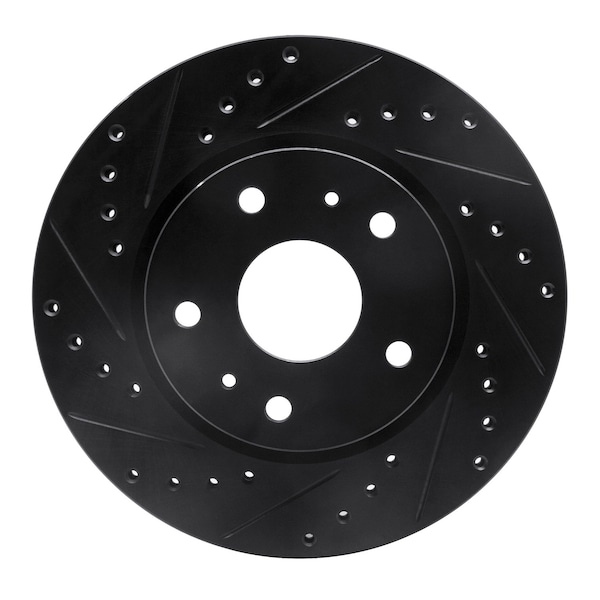 Dynamic Friction Co DFC Brake Rotor - Drilled and Slotted - Black 633-01004L - main