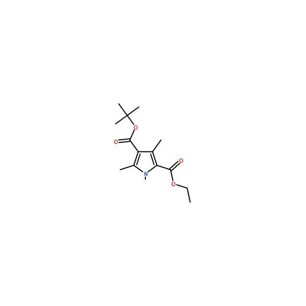Ak Scientific 2-Ethyl 4-(2-methyl-2-propanyl) 3, 5-dimethyl-1H-pyrrole-2, 4-dicarboxylate (1g), CAS 361380-77-0 0260AP-1g - main